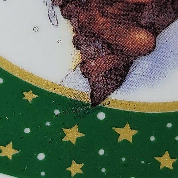 Westwood, Giordano Art Ltd. NYC, Christmas Plate 1997 Decorative Use Only Santa - Picture 6 of 9